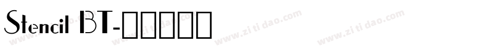Stencil BT字体转换